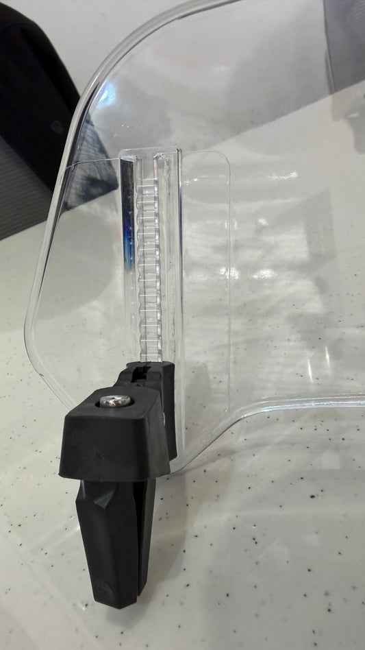 Large Windshield Extender – Height Adjustable Polycarbonate Wind Screen Extension