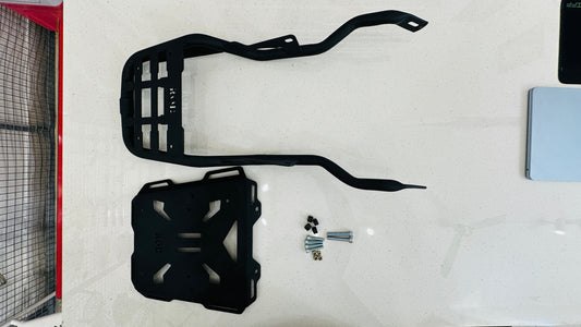 Heavy-Duty Carrier with Base Plate for Royal Enfield Classic Reborn & Standard 350 – Supports Up to 45L Top Box