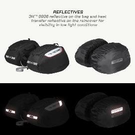 ViaTerra CONDOR 2UP 100% Waterproof Motorcycle Saddlebags – Premium Universal Touring Luggage with 4-Point Mounting System