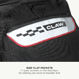 ViaTerra CLAW 72L 100% Waterproof Motorcycle Tail Bag – Universal Adventure Touring Tail Bag with Roll-Top Design