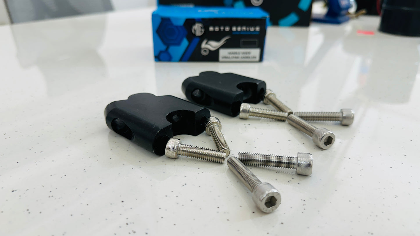 Angular Handlebar Raiser for Royal Enfield Himalayan 411 – Better Riding Posture & Comfort Upgrade