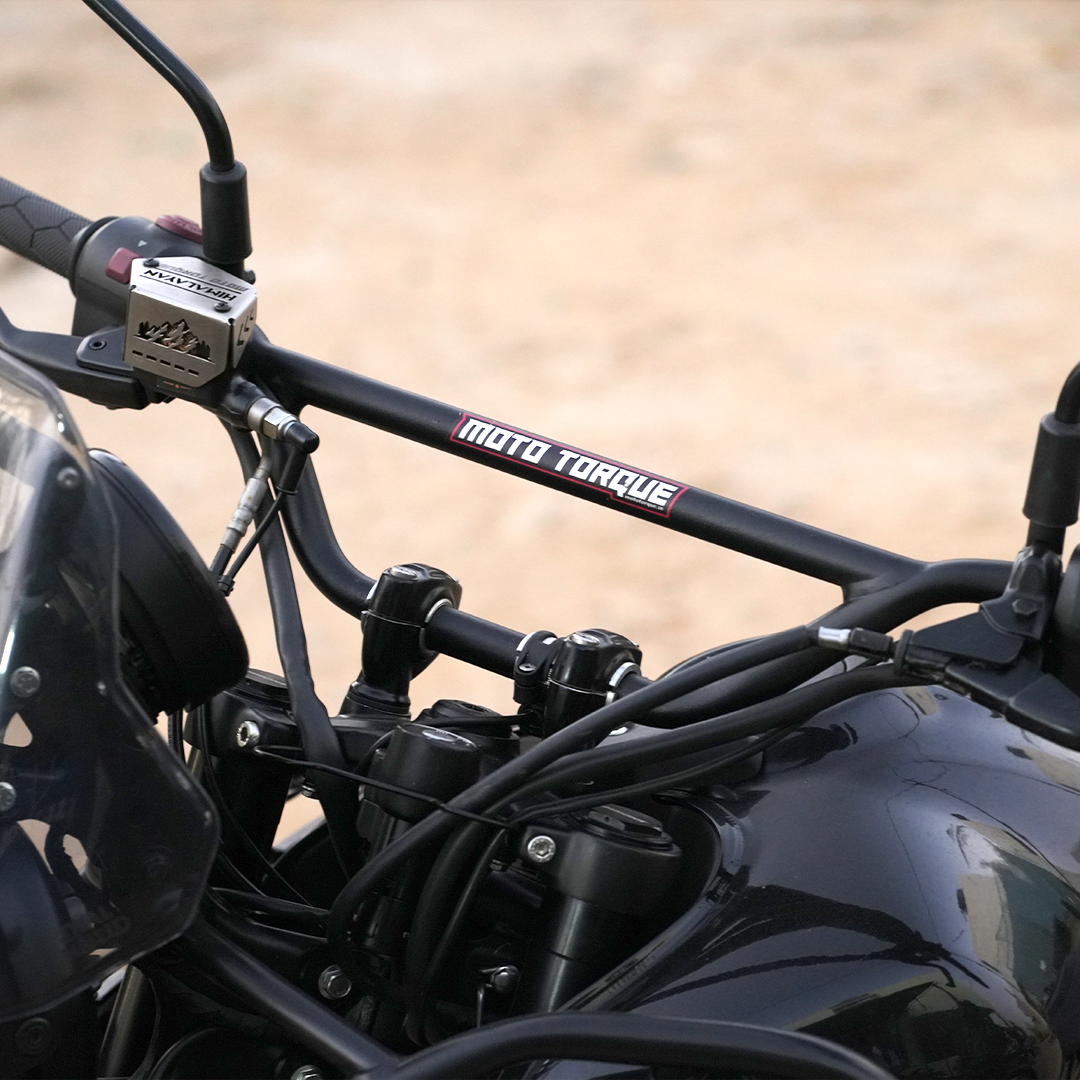 Royal Enfield Himalayan 450 Handlebar with Inbuilt Vibration Dampening – Heavy-Duty Powder-Coated Handlebar for Enhanced Riding Comfort