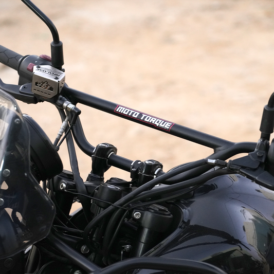 Royal Enfield Himalayan 450 Handlebar with Inbuilt Vibration Dampening – Heavy-Duty Powder-Coated Handlebar for Enhanced Riding Comfort