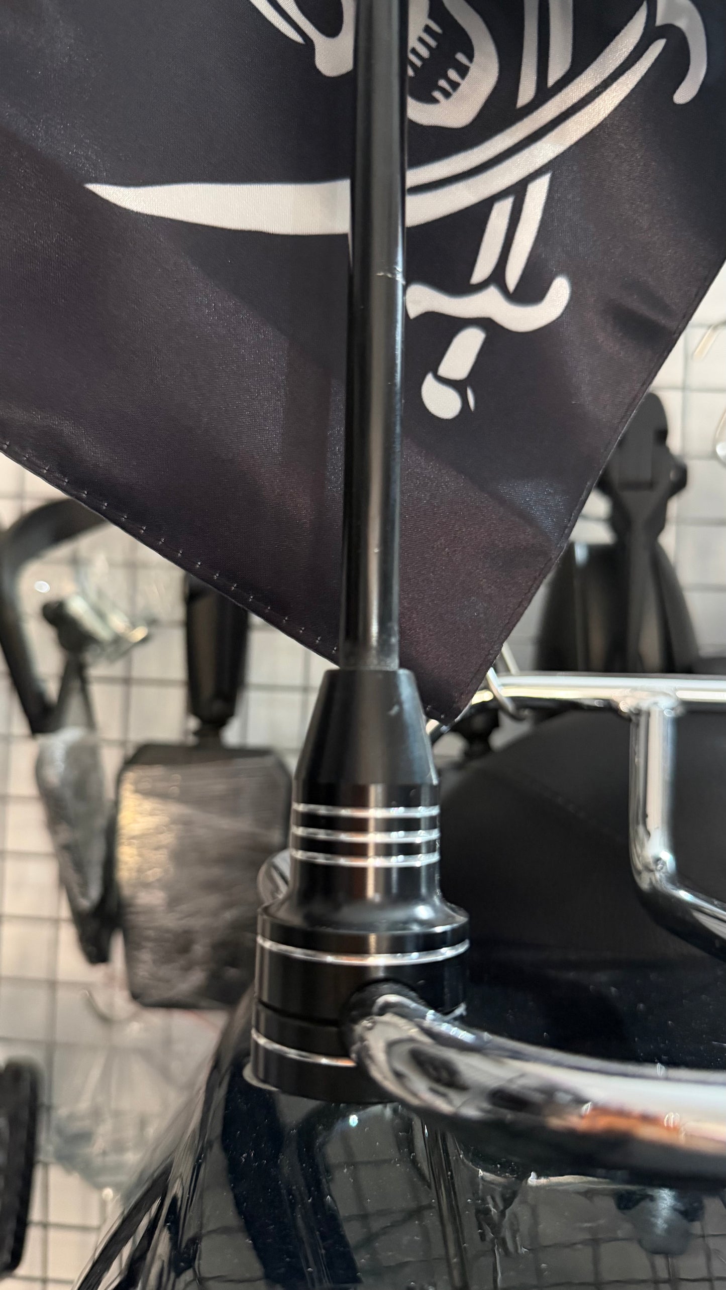Premium Stainless Steel Flags for Bikes – Super Strong Motorcycle Flag Rod Setup for All Bikes