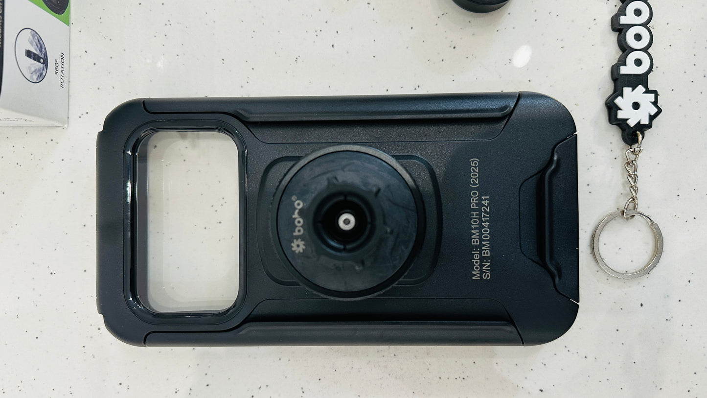 BOBO BM10H PRO Waterproof Bike Phone Holder – Handlebar Mount with Vibration Controller | 360° Rotation | Universal Fit