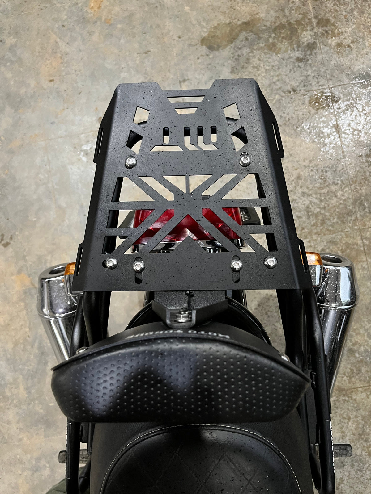 Moto Torque Back Carrier for Royal Enfield Interceptor 650 & Continental GT 650 – Heavy-Duty 3mm Mild Steel Luggage Rack | 7kg Capacity