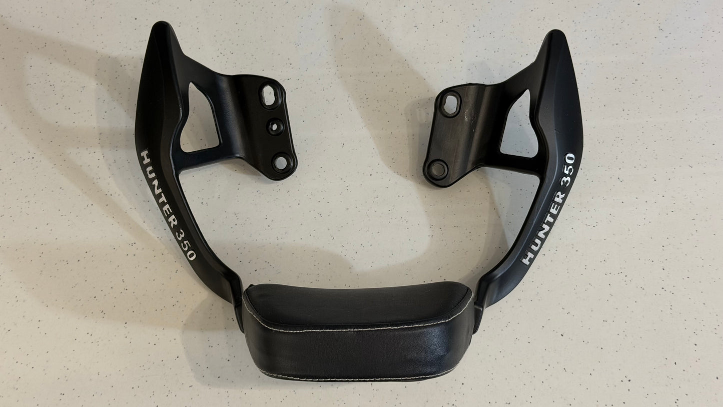 Heavy Duty Backrest for Royal Enfield Hunter 350 – Premium Rider & Pillion Back Support with Superior Cushion | Touring Comfort