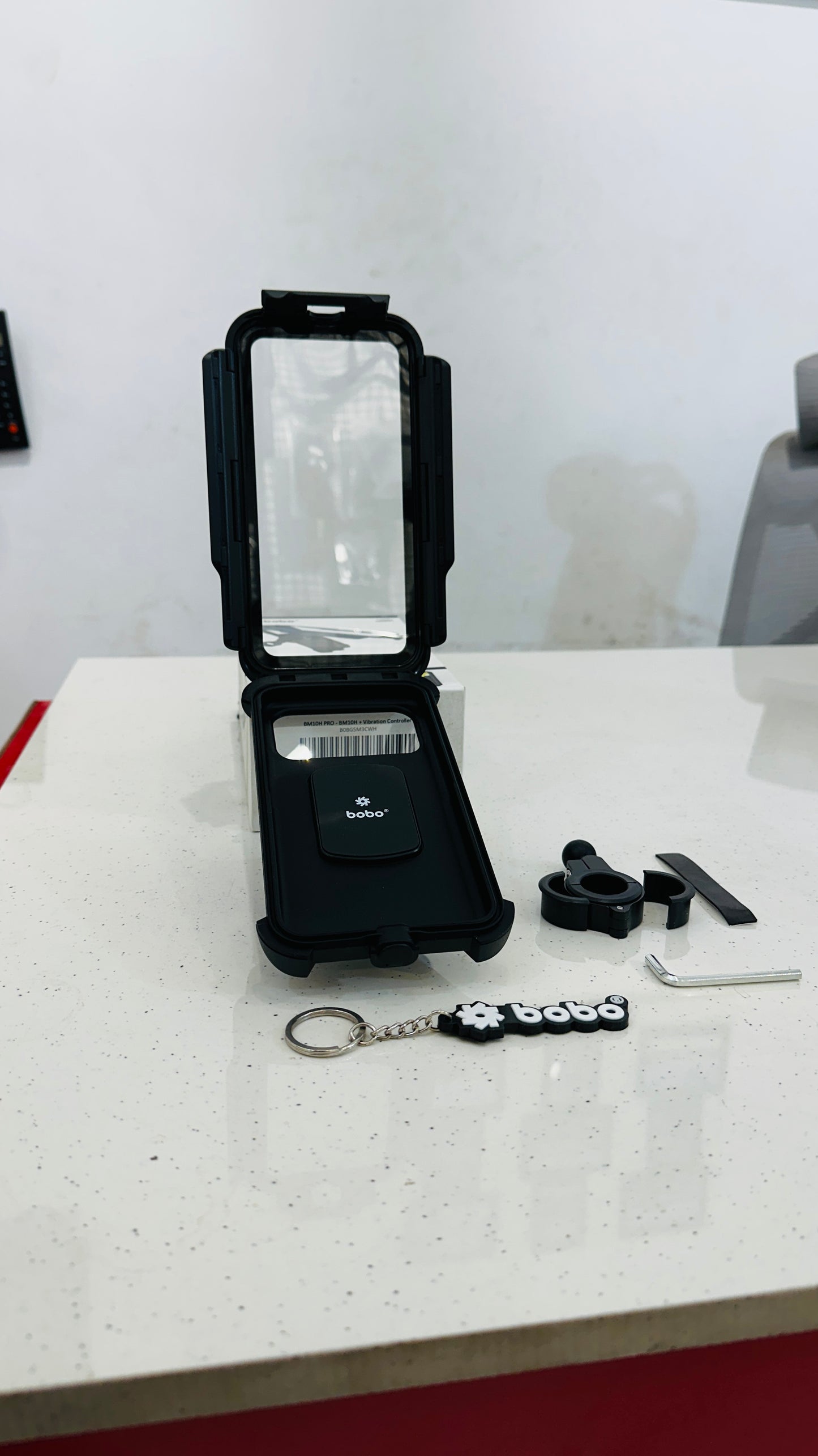 BOBO BM10H PRO Waterproof Bike Phone Holder – Handlebar Mount with Vibration Controller | 360° Rotation | Universal Fit