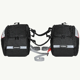 ViaTerra CONDOR 2UP 100% Waterproof Motorcycle Saddlebags – Premium Universal Touring Luggage with 4-Point Mounting System