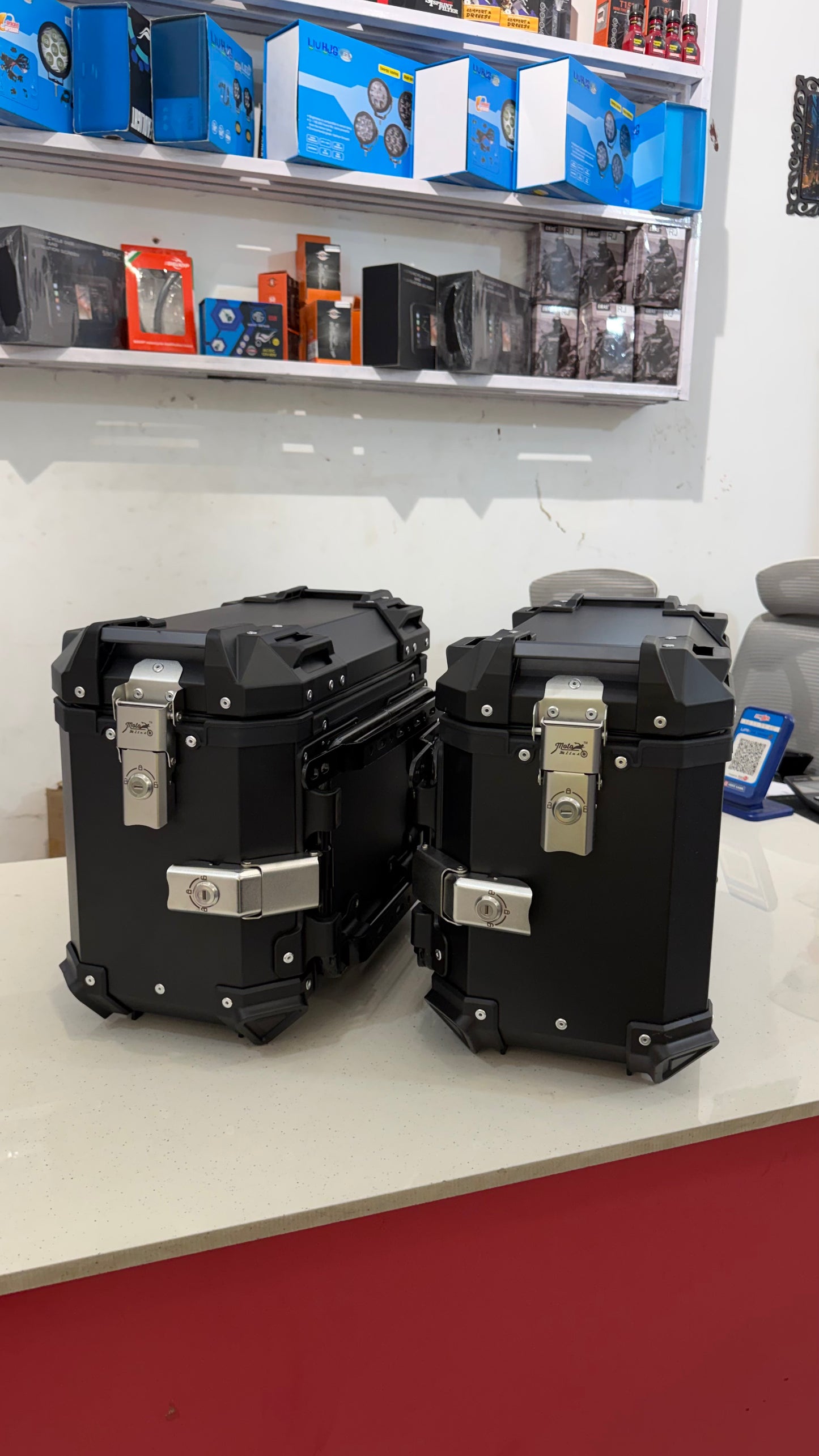 78L Aluminium Panniers for Motorcycles – Universal Side Boxes with Mounting Fittings | Plug & Play Touring Setup