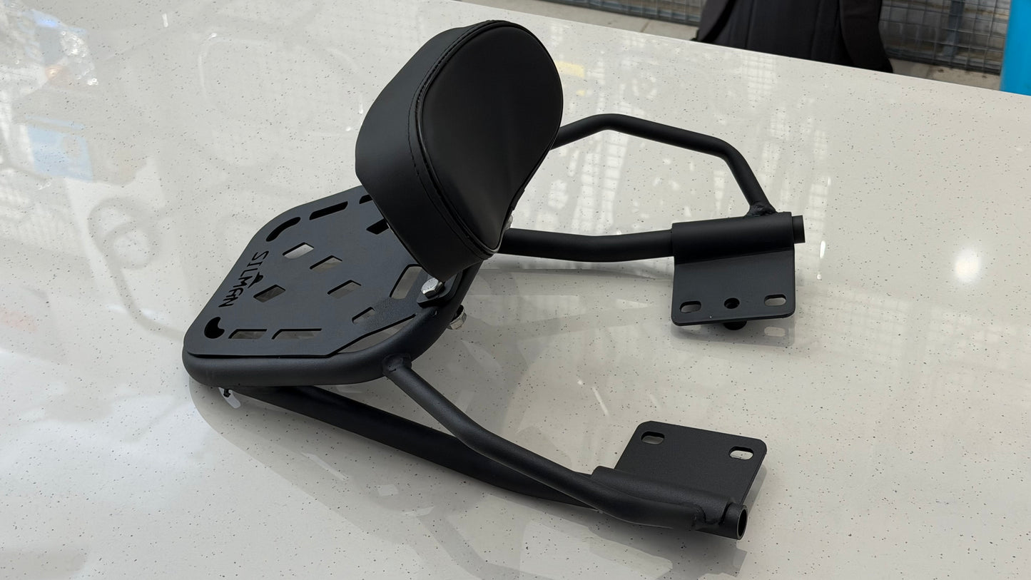 Heavy Duty Carrier with Backrest for Royal Enfield Hunter 350 – Luggage Rack & Pillion Support