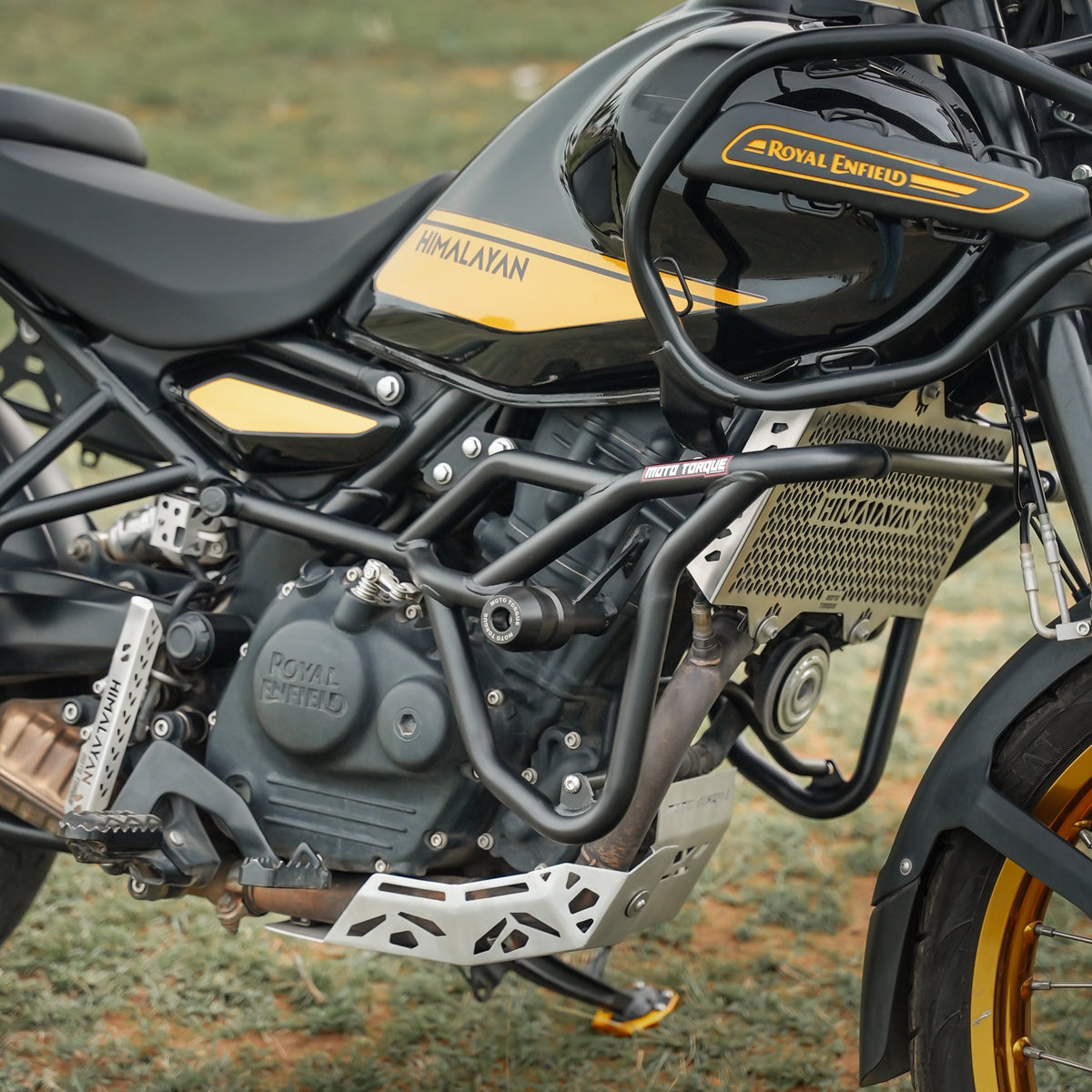Royal Enfield Himalayan 450 Panther Crash Guard – Heavy-Duty 25mm Mild Steel Engine & Fuel Tank Protection
