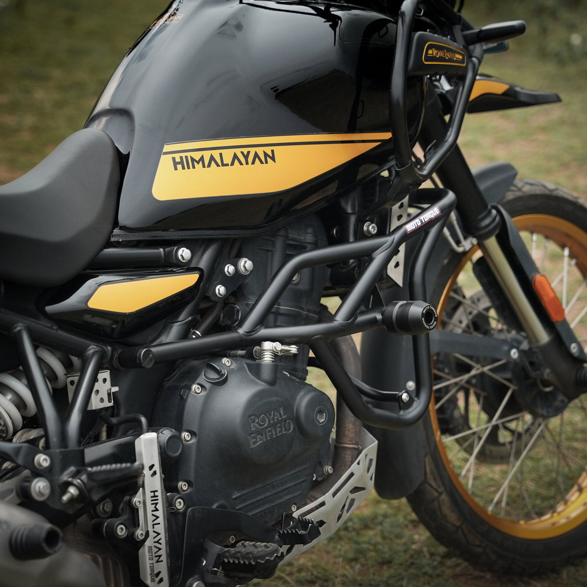 Royal Enfield Himalayan 450 Panther Crash Guard – Heavy-Duty 25mm Mild Steel Engine & Fuel Tank Protection