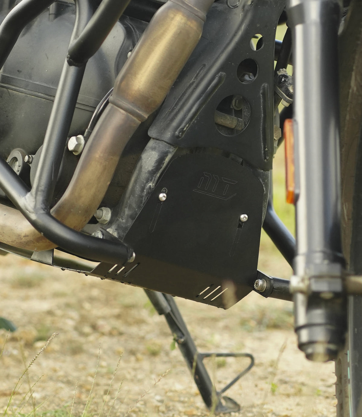 Royal Enfield Himalayan 411 / Scram 411 Engine Guard – 2mm Mild Steel Bash Plate | Heavy-Duty Under-Engine Protection