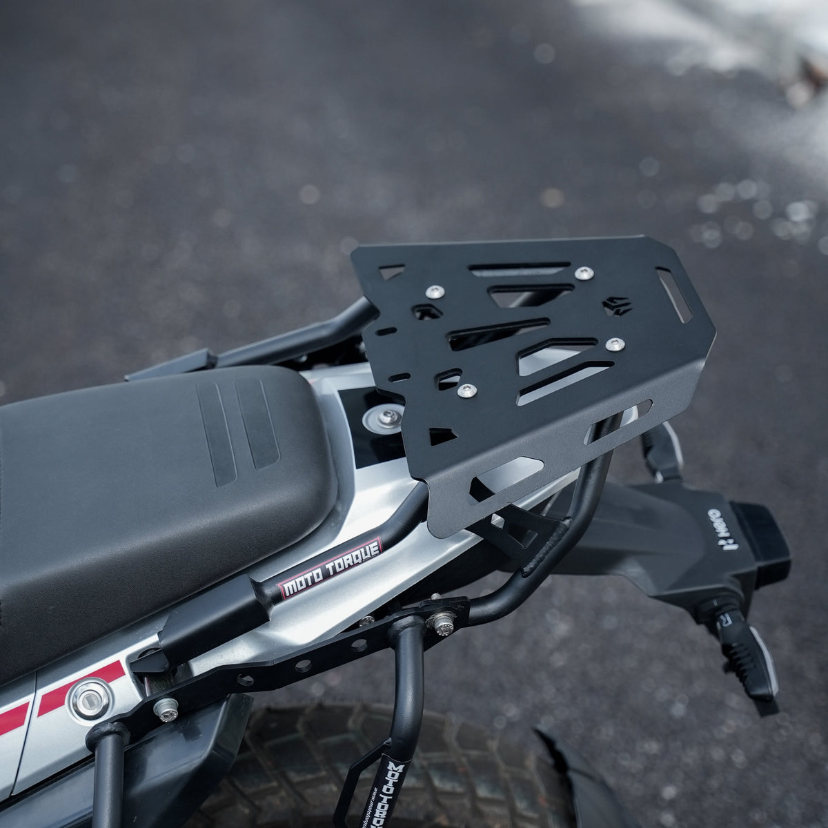 Back Carrier for Hero XPulse 210 – Heavy-Duty Luggage Carrier | 7 kg Load Capacity | Backrest Compatible