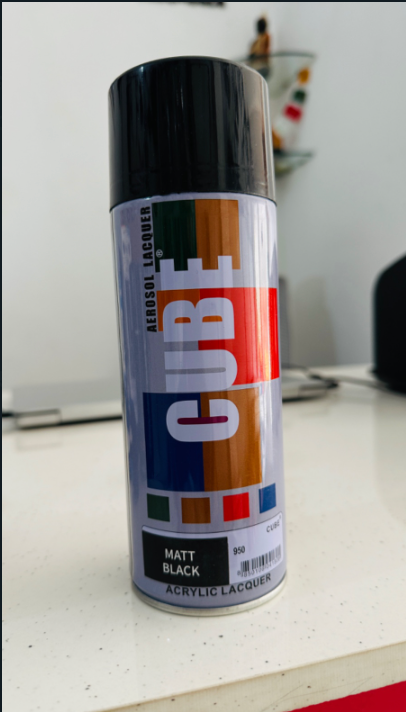 Spray Paint Matt & Glossy Black – 900 ml