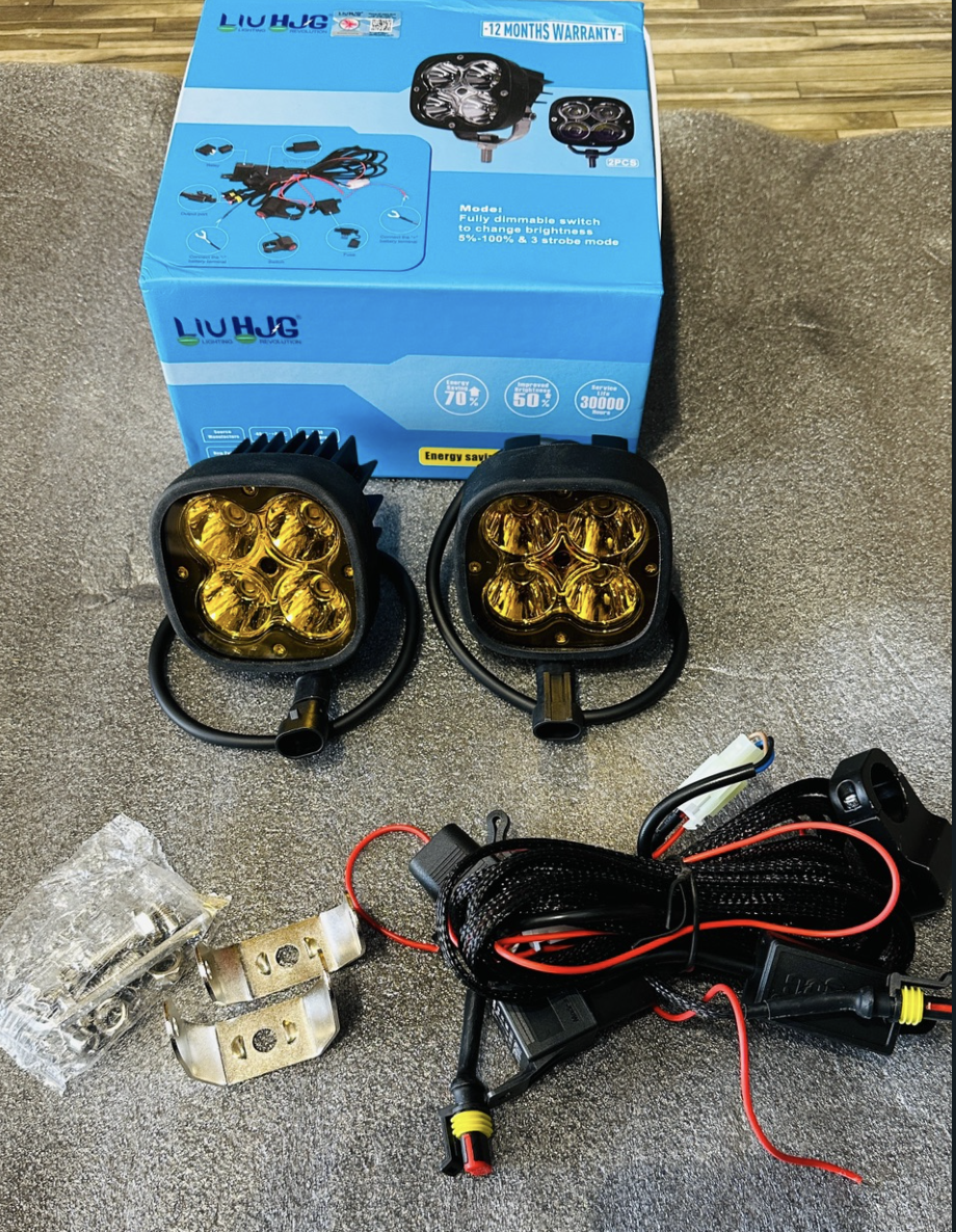HJG original fog lights 60 watts with wiring harnesses